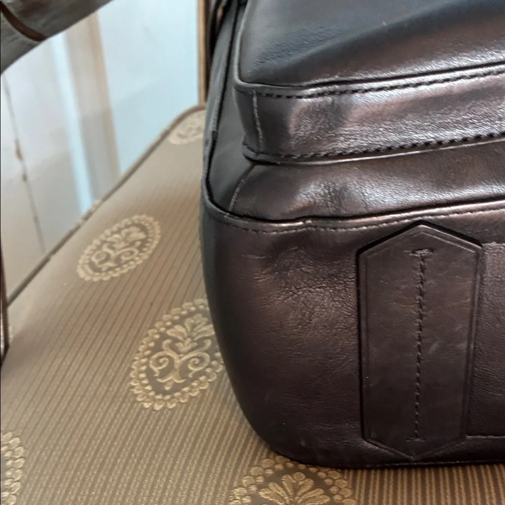 Reed Krakoff Black Leather Structured Briefcase Tote